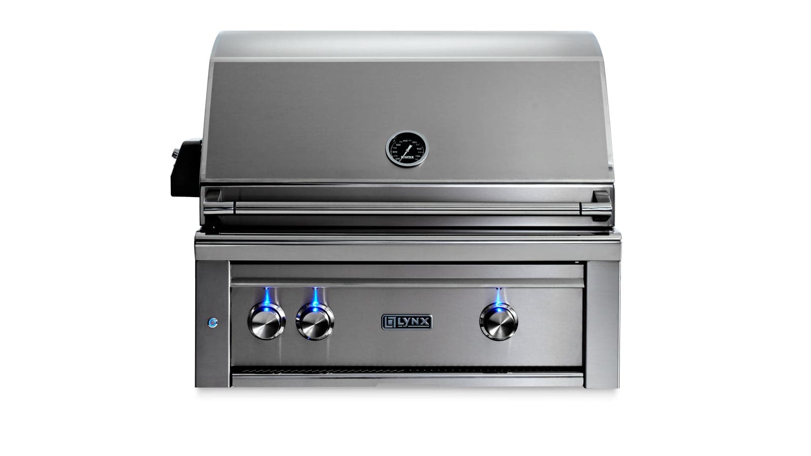 30” Professional Built in Grill with 1 Trident Infrared Burner and 1 Ceramic Burner and Rotisserie (L30TR)