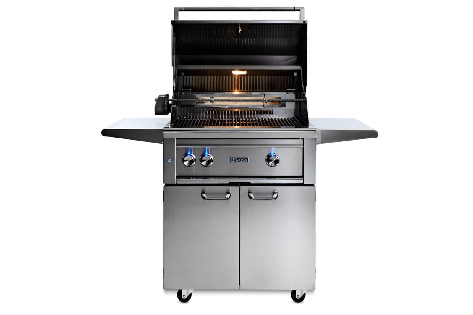 30” Professional Freestanding Grill with 1 Trident Infrared Burner and 1 Ceramic Burner and Rotisserie (L30TRF) thumbnail 3