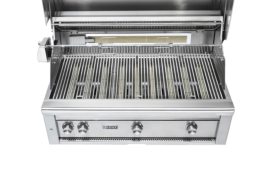 42” PROFESSIONAL FREESTANDING GRILL WITH ALL TRIDENT INFRARED BURNERS AND ROTISSERIE (L42ATRF) thumbnail 3