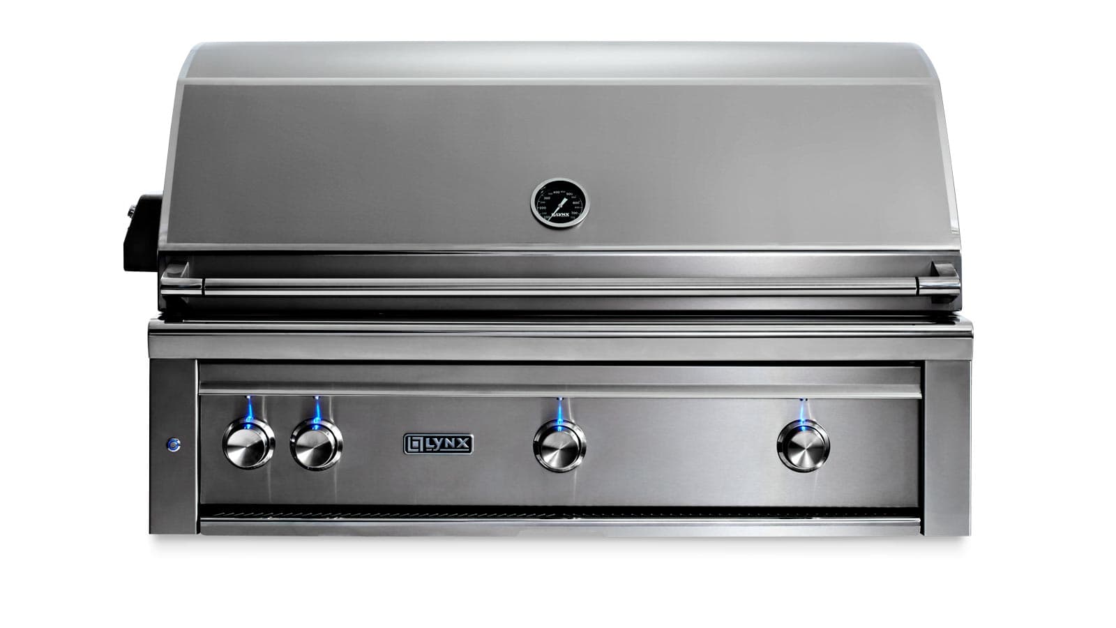 42" Professional Built in Grill with 1 Trident Infrared Burner and 2 Ceramic Burners and Rotisserie (L42TR)