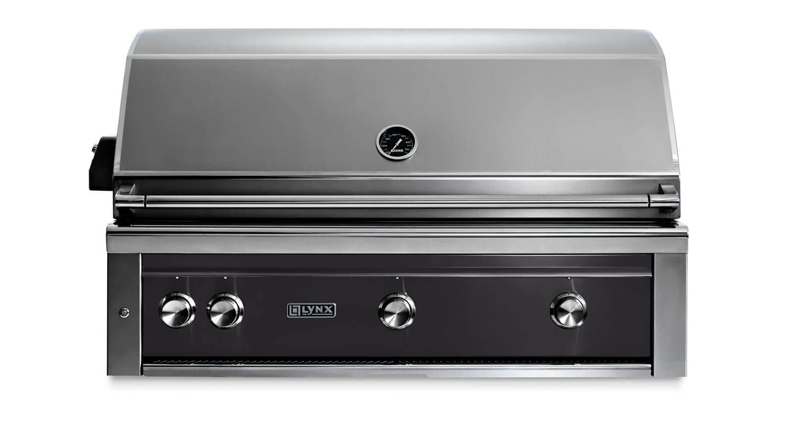 42" Professional Built in Grill with 1 Trident Infrared Burner and 2 Ceramic Burners and Rotisserie (L42TR) thumbnail 3