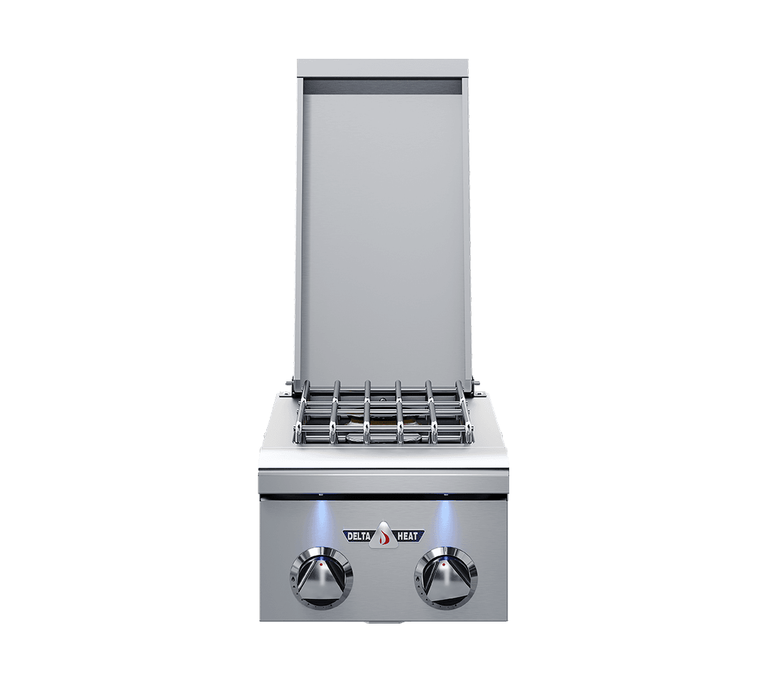 Delta Heat Double Side Burner - White