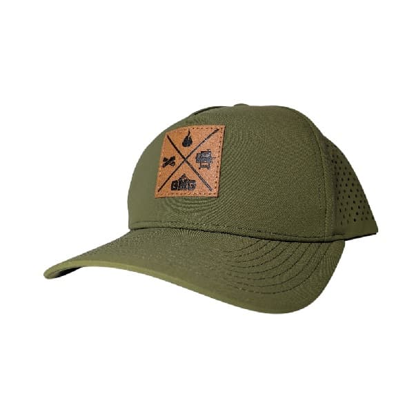 Cap Leather Patch Green - Image 1