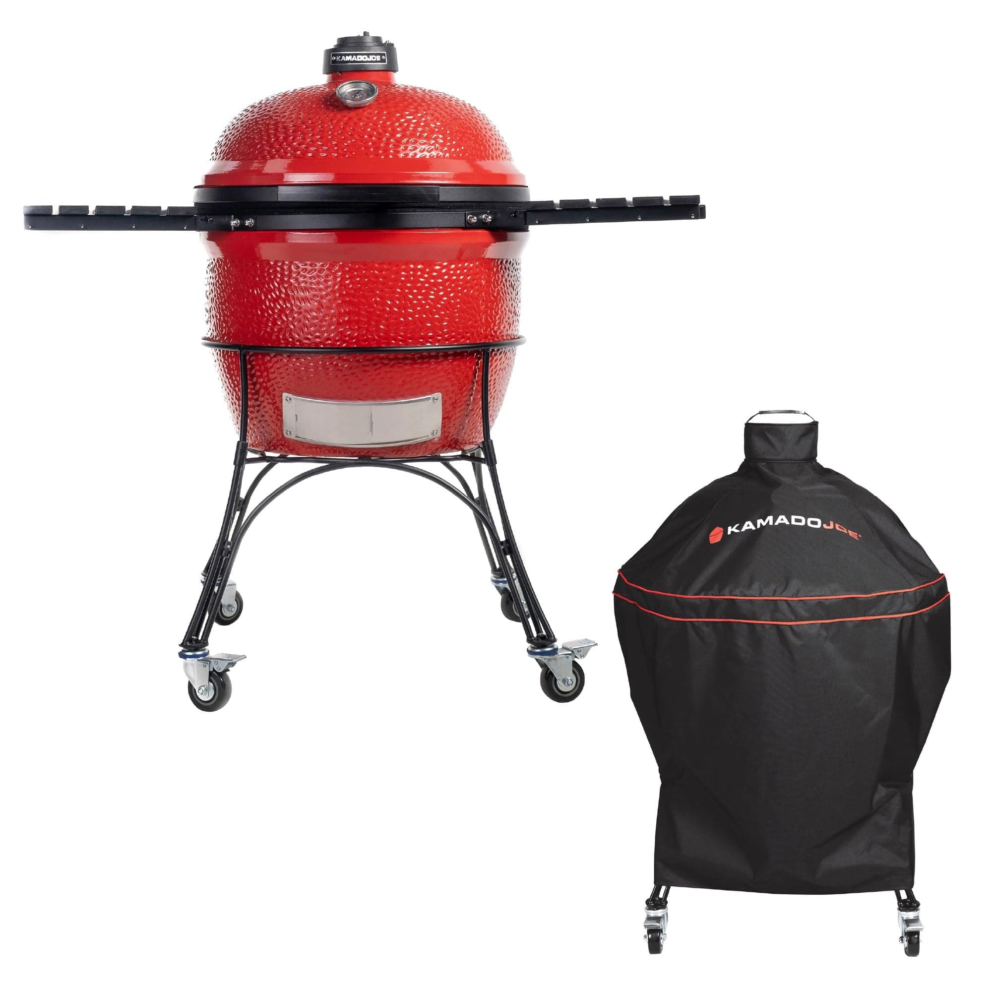 Kamado Joe Big Joe Grill Series I plus Heavy-Duty Cover Bundle