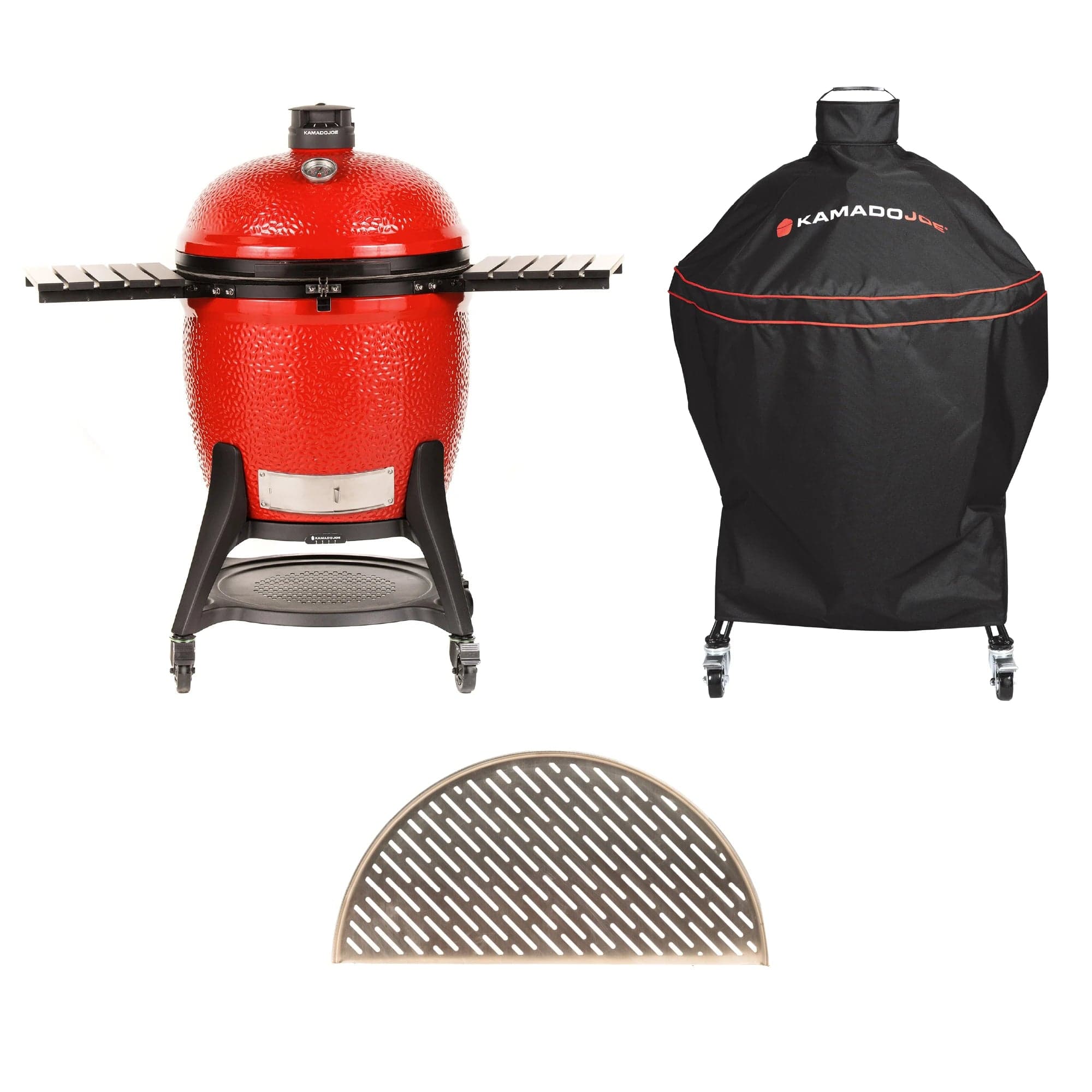 Kamado Joe Big Joe Series III Grill, Cover and Fish & Veg Grate Bundle