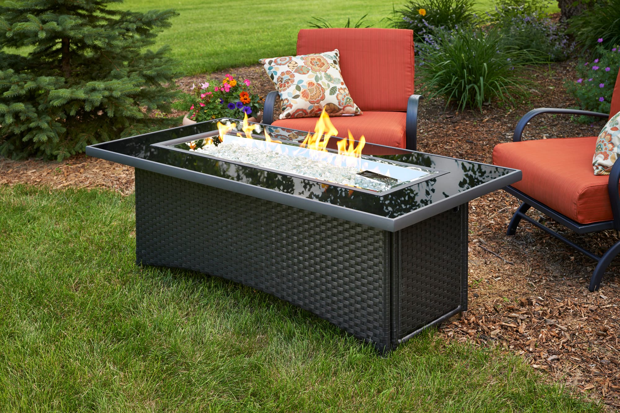 The Outdoor GreatRoom Company - Balsam Montego Linear Gas Fire Pit Table