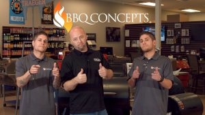 From right to left, Emon Mahban, John Cerul, Omid Mahban. The BBQ Concepts team is here to help you design and build the ultimate outdoor living area.