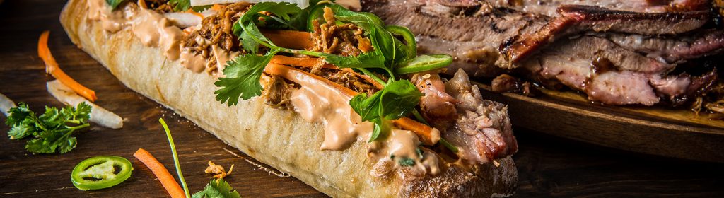 Traeger Recipe - BBQ Pulled Pork And Pork Belly Banh