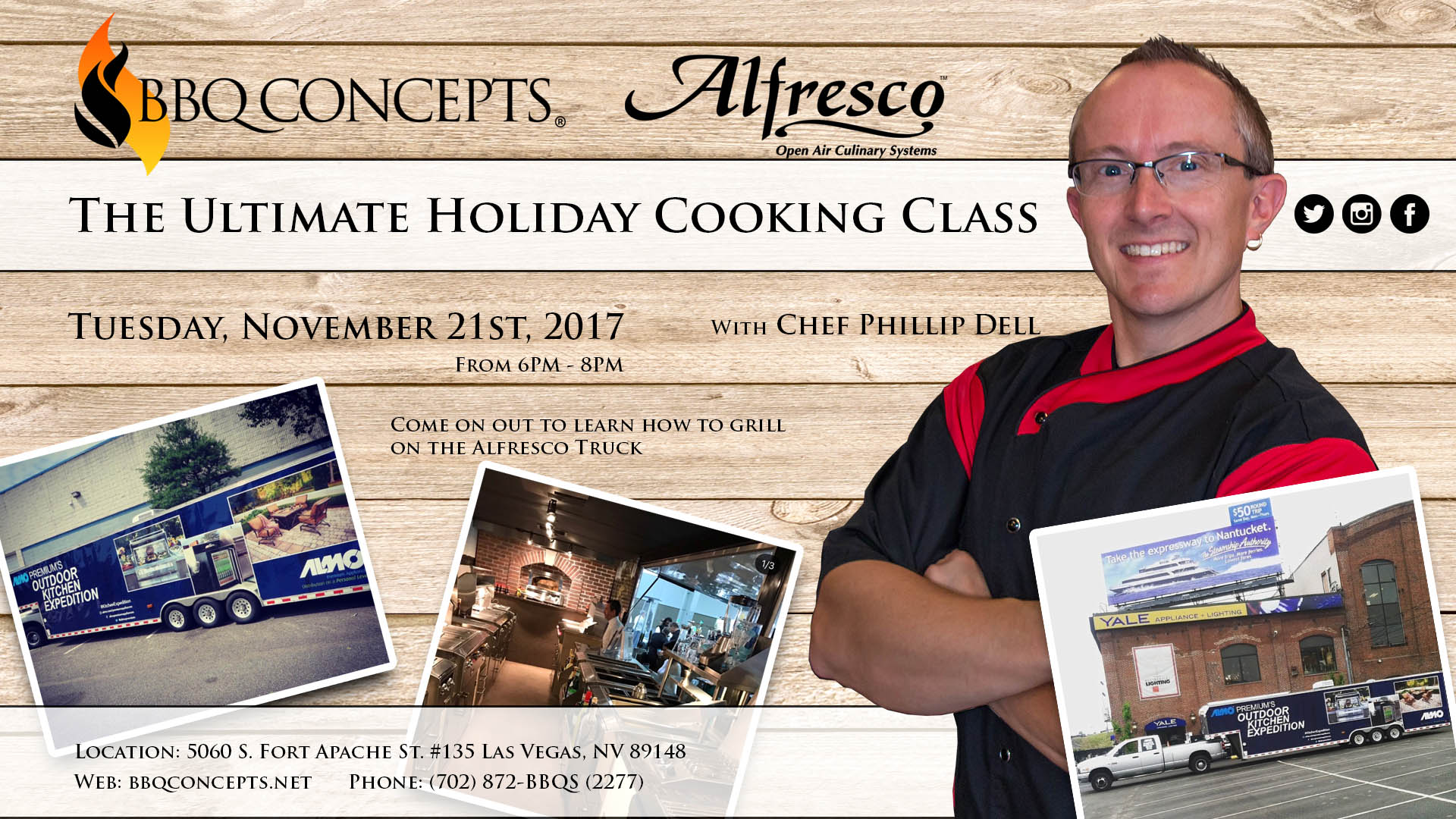 BBQ Concepts Ultimate Holiday Cooking Class Poster
