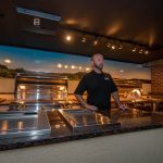 John Cerul of BBQ Concepts Inside the Almo Trailer