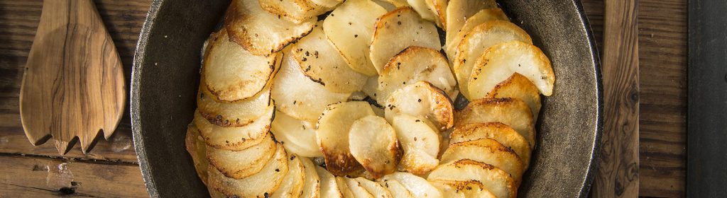 Traeger Recipe - Skillet Baked Potato Cake