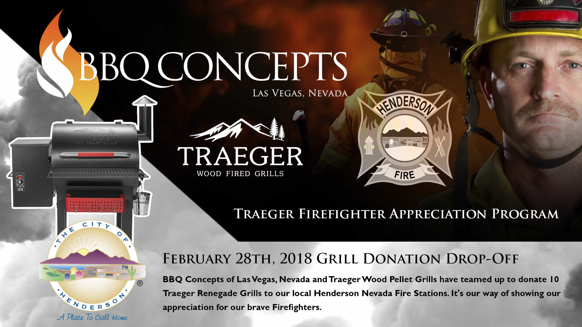 Traeger Firefighter Appreciation Program by BBQ Concepts