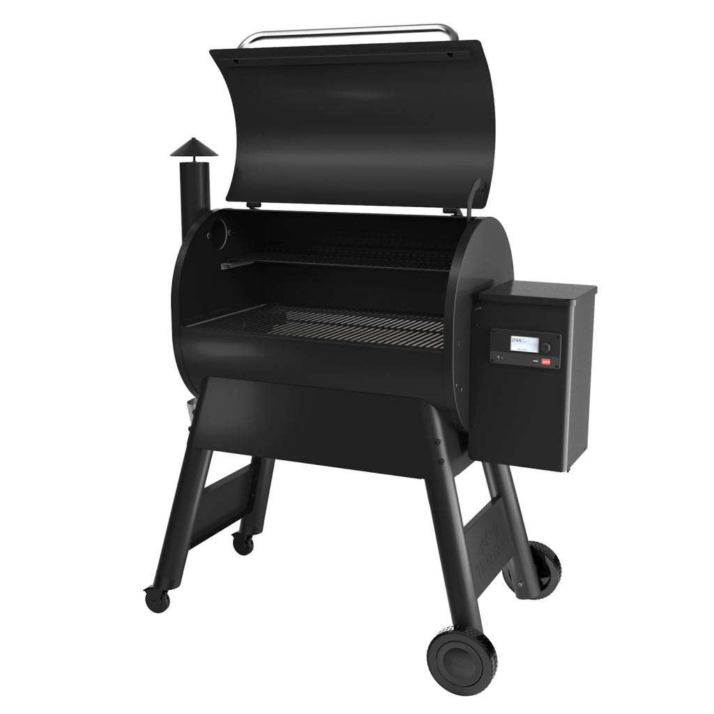 BBQ Concepts-Traeger P780 Black - Lid Opened