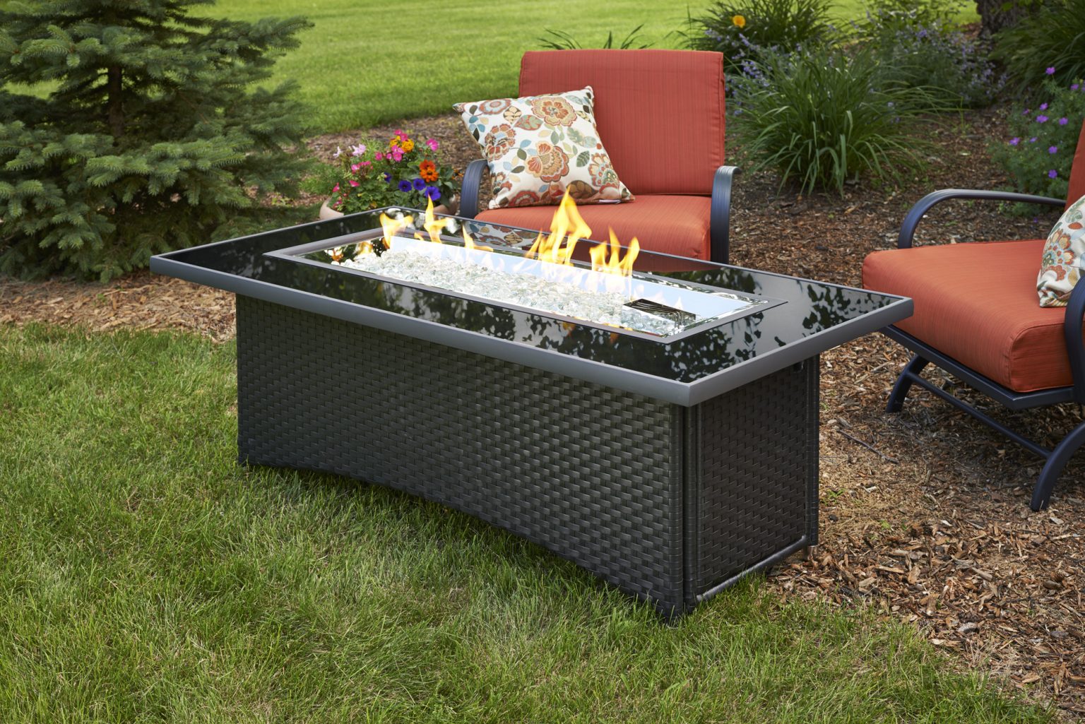The Outdoor GreatRoom Company Balsam Montego Linear Gas Fire Pit